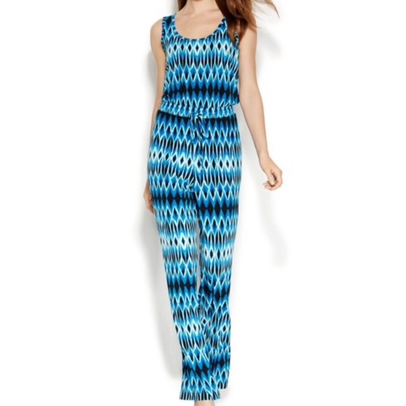 calvin klein jumpsuit blue